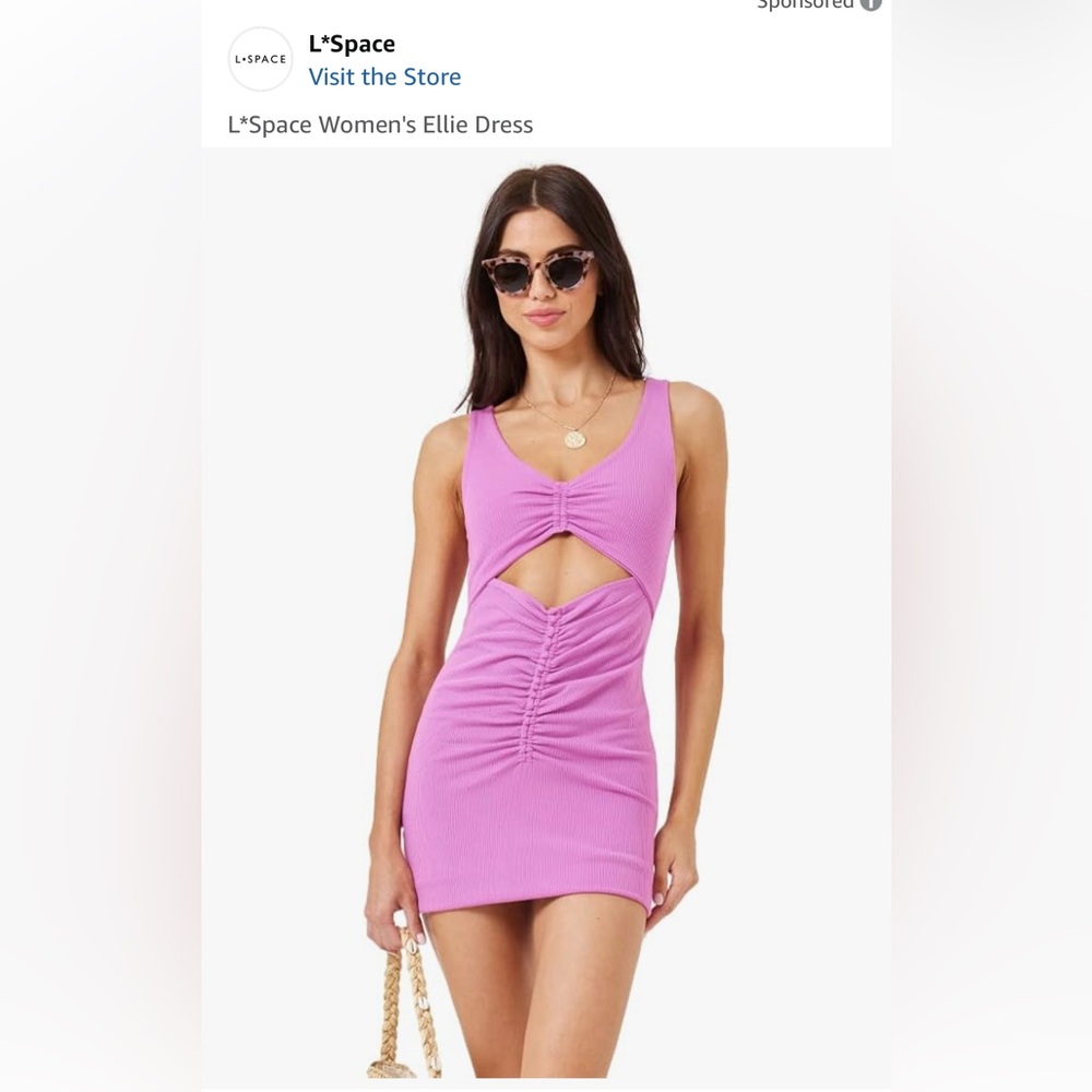 L*Space Ellie Dress in Vibrant Pink